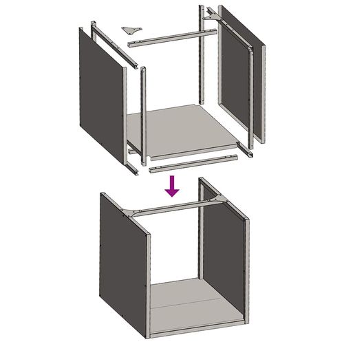 Stojak na drewno opałowe antracyt Stal walcowana na zimno na Arena.pl