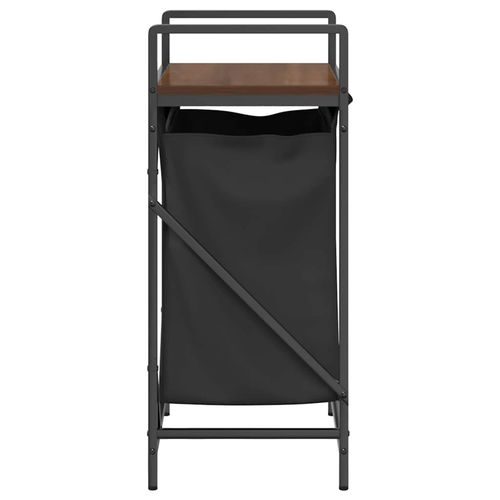 Kosz na pranie 1 komora z półką, brązowy dąb na Arena.pl