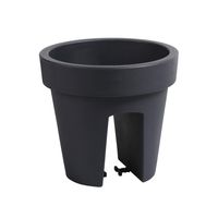 Doniczka poręcz balustrada okrągła Śred 24,5 cm Antracytowy