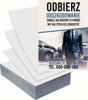 Ulotki A4 reklamowe firmowe 5000szt wiele wzorów do wyboru ODSZKODOWANIA