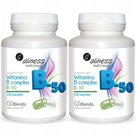 2x Aliness B COMPLEX KOMPLEKS Witamina B1 B3 B6 B12 | Układ nerwowy Serce na Arena.pl