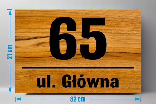 Tabliczka Tablica ADRESOWA ALUMINIOWA Numer domu na Arena.pl