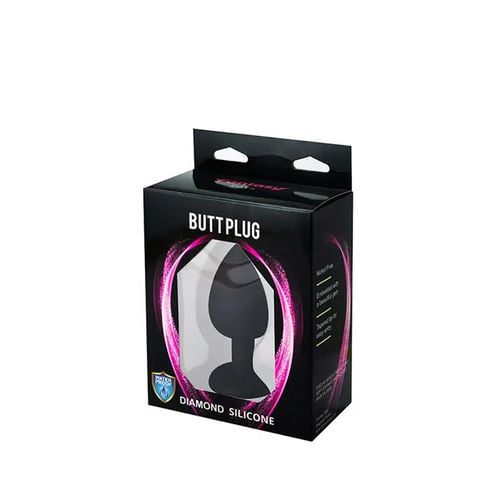 Black Large Butt Plug With White Crystal na Arena.pl