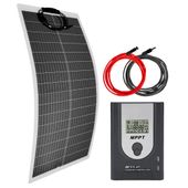 ZESTAW FOTOWOLTAICZNY 100W ELASTYCZNY SOLARNY NA ŁODŹ KAMPER JACHT