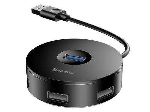 Baseus Round Box HUB Adapter USB na 4x USB 1x micro Czarny na Arena.pl