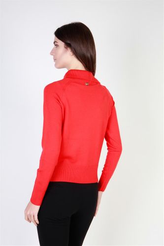 Cavalli Class sweter damski czerwony 44 na Arena.pl