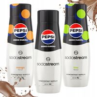 3X SYROP SODASTREAM KONCENTRAT PEPSI MAX ZERO MANGO LIME BEZ CUKRU 440ML
