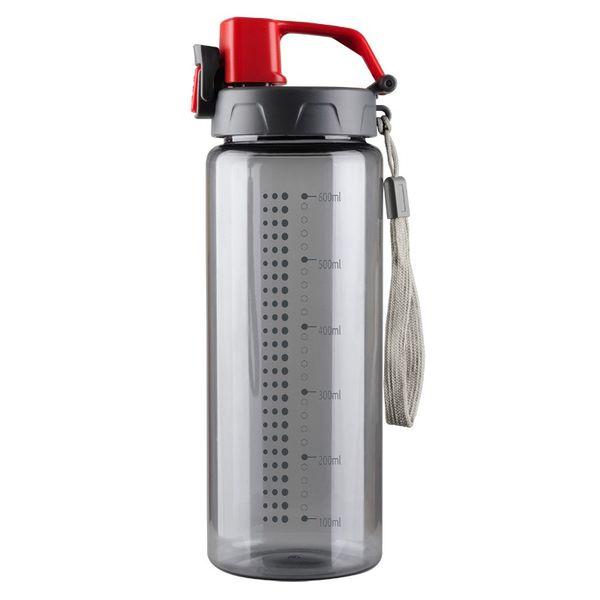 Bidon Feelsogood 600 ml, czerwony/szary zdjęcie 1