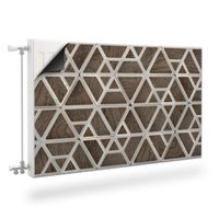 Osłona MAGNETYCZNA Grzejnika Abstrakcja Imitacja Drewna 100cm x 60cm