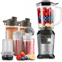 Blender kielichowy SENCOR SBL 7570SS (Sportowy) + 4 bidony + młynek