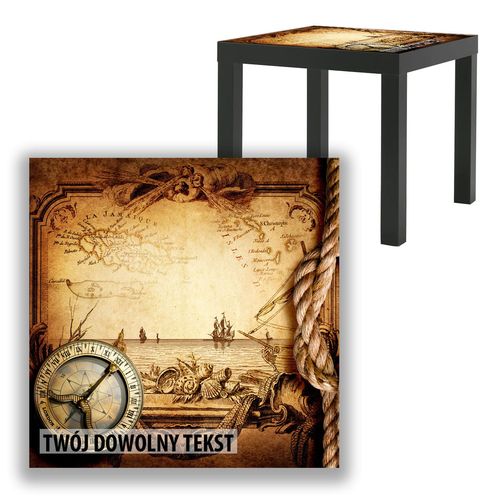 BLAT SZKLANY IKEA LACK Kompas i lina z Twoim napisem 55x55cm 078b na Arena.pl