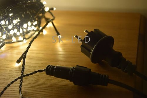 LAMPKI CHOINKOWE 500 LED BIAŁE CIEPŁE FLASH ZEWNĘTRZNE WEWNĘTRZNE na Arena.pl