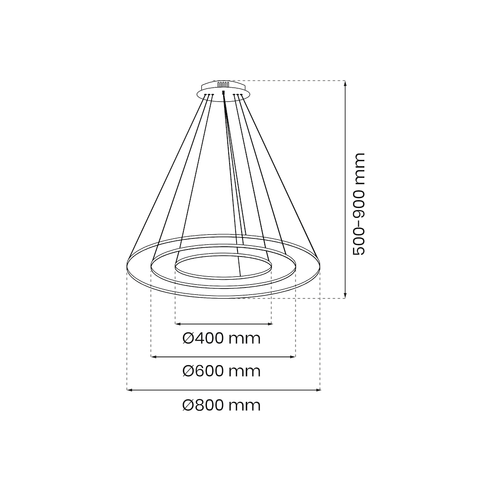 Lampa wisząca HOOP GOLD 93W LED na Arena.pl