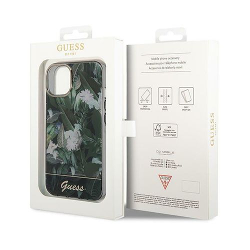 Guess Jungle Case - Etui iPhone 14 Plus (zielony) na Arena.pl