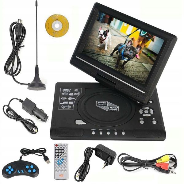 PRZENOŚNY ODTWARZACZ DVD TV/FM/USB/GIER KONSOLA zdjęcie 1