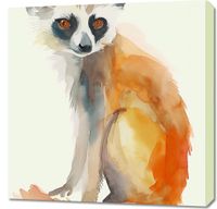 Obraz 70x70cm Lemurek
