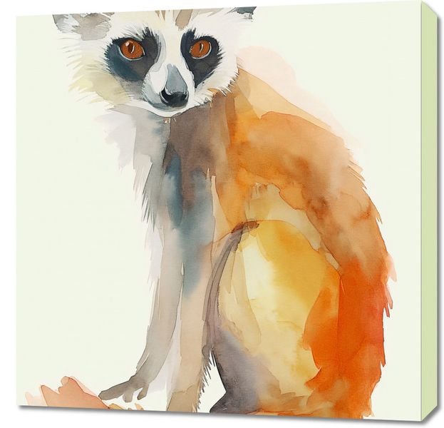 Obraz 70x70cm Lemurek zdjęcie 1