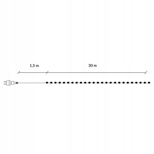 WĄŻ ŚWIETLNY ZEWNĘTRZNY 720 LED LAMPKI IP44 30m OŚWIETLENIE BIAŁY ZIMNY na Arena.pl