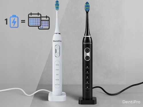Zestaw 2x Szczoteczka Soniczna do Zębów + Etui + 8 Końcówek - Elektryczna na Arena.pl