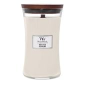 Świeca zapachowa WoodWick White Teak duża 610g