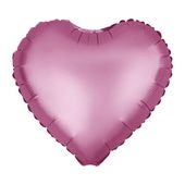 Balon foliowy serce ciemnoróżowe matowe, 45 cm