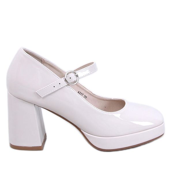 Czółenka na platformie Beige r.39 zdjęcie 1