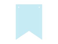 Baner DIY, 16 cm, niebieski [stwórz swój baner]