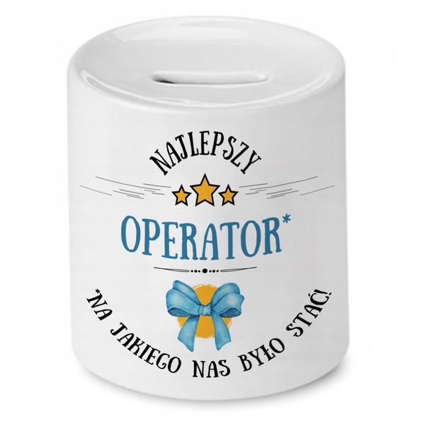 Skarbonka Dla Operatora Na Urodziny Na Prezent Z Nadrukiem Ze Zdjęciem zdjęcie 1
