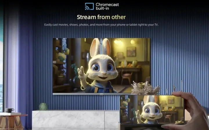 Telewizor ChiQ L32QM8T 32" QLED FHD Google TV Dolby Audio Chromecast DBX-TV zdjęcie 4