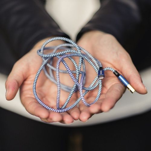 KABEL ŁADUJĄCY/DATA "REFLECTED" LIGHTNING MFI, 1.5M, NIEBIESKI na Arena.pl