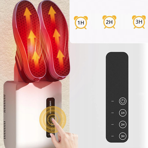 SUSZARKA DO BUTÓW RĘKAWICZEK ELEKTRYCZNA NAŚCIENNA TIMER BIAŁA 140W na Arena.pl