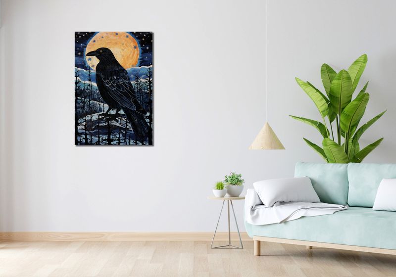 Obraz 60x90cm Kruczy Mąciciel zdjęcie 2