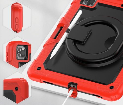 Etui do iPad Pro 11” z Obrotową Podstawką i Miejscem na Rysik Czerwone na Arena.pl