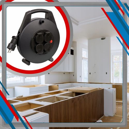 Przedłużacz bębnowy mini na bębnie 4 gniazda kabel 8 m Brennenstuhl na Arena.pl