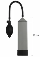 fusion x starter penis pump - pompka prożniowa z miarką, czarna