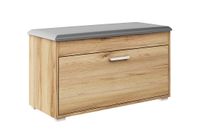 szafka półka na buty kuferek FALA 1 DĄB ZŁOTY /POPIEL z siedziskiem 80