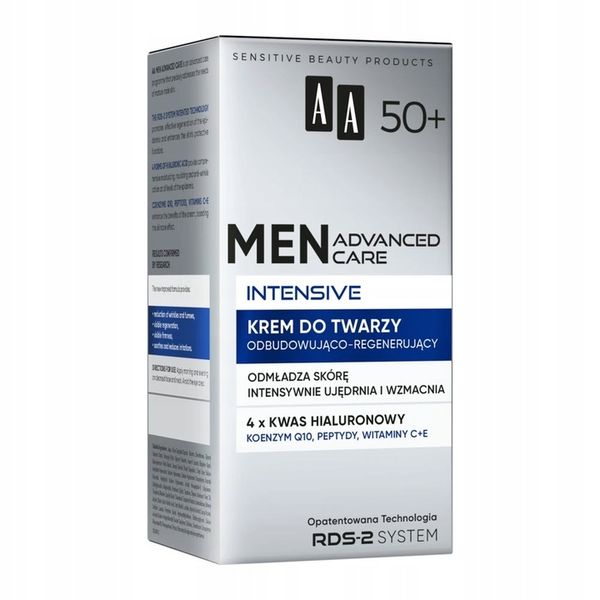 AA MEN ADVANCED CARE INTENSIVE 50+ krem do twarzy zdjęcie 2