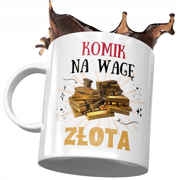 Dla Komika Kubek Na Urodziny Imieniny Na Prezent Z Nadrukiem Ze Zdjęciem zdjęcie 1