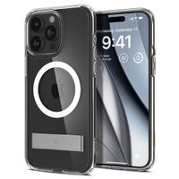 etui ultra hybrid s magsafe z podstawką do iphone 15 pro przezroczyste