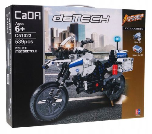 KLOCKI 539szt TECHNIC motor policja na Arena.pl