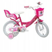 Rower dziecięcy BARBIE, 14 cali [różowy, rama dziecięca]