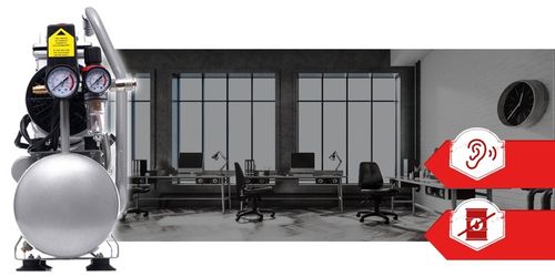 SPRĘŻARKA KOMPRESOR BEZOLEJOWY MOCNY WYDAJNY 6L 550W DWA TŁOKI R2 10 BAR na Arena.pl