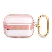 guess  guaphhtsp airpods pro coverróżowy/pink strap collection