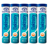 Krüger Suplement diety elektrolity smak pomarańczowy 86 g (20 sztuk)x 5 szt