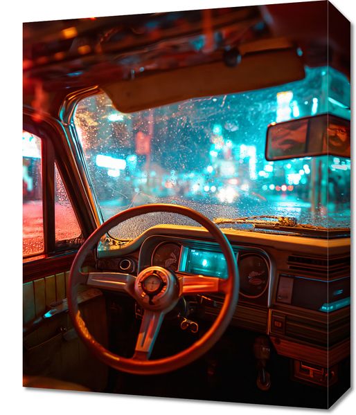 Obraz 40x50cm Nocny Kierowca zdjęcie 1