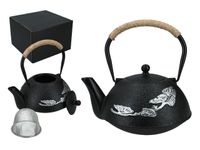 Czajniczek żeliwny z emaliowanym wkładem