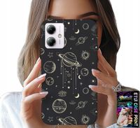 ETUI DO MOTOROLA MOTO G14 - KOSMOS PLANETY GWIAZDY KSIĘŻYC + SZKŁO