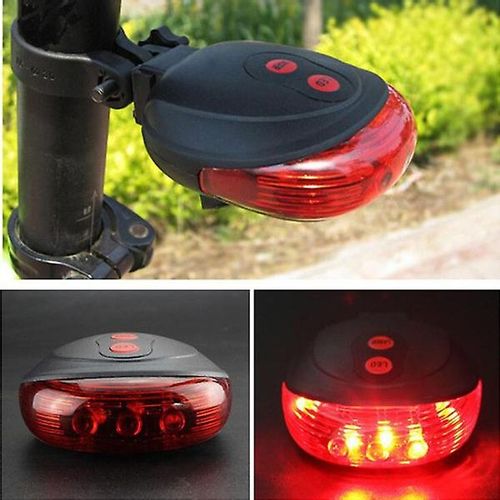 Lampka Rowerowa Laserowa 5 Led Laser na Arena.pl