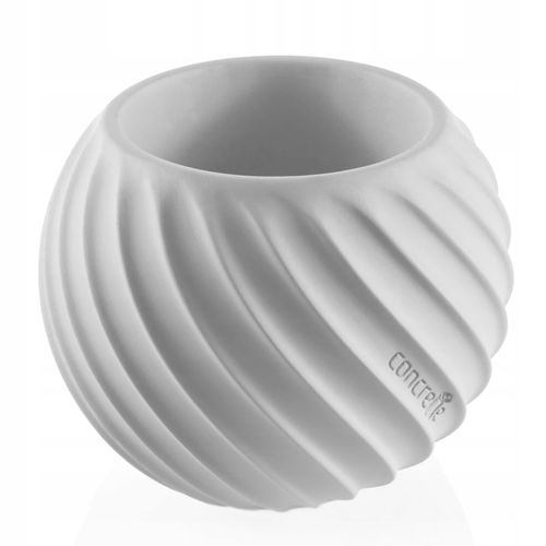 Doniczka okrągła Bauble BVM | Biały Mat, Kolor Biały Mat, Concrette, Wymiary 7.60x11 cm na Arena.pl