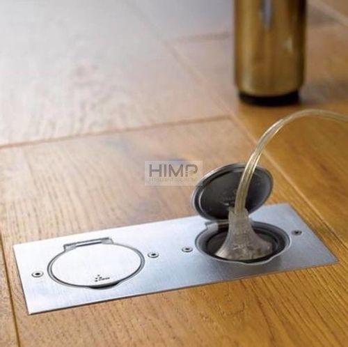 Pokrywa gniazda podłogowego podwójna prostokątna INOX Legrand 089702 na Arena.pl